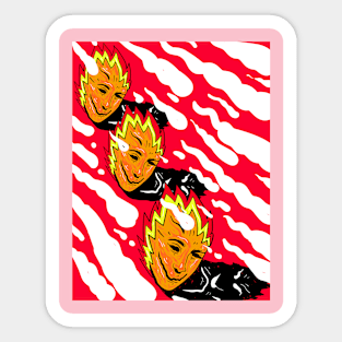 fire face go! Sticker